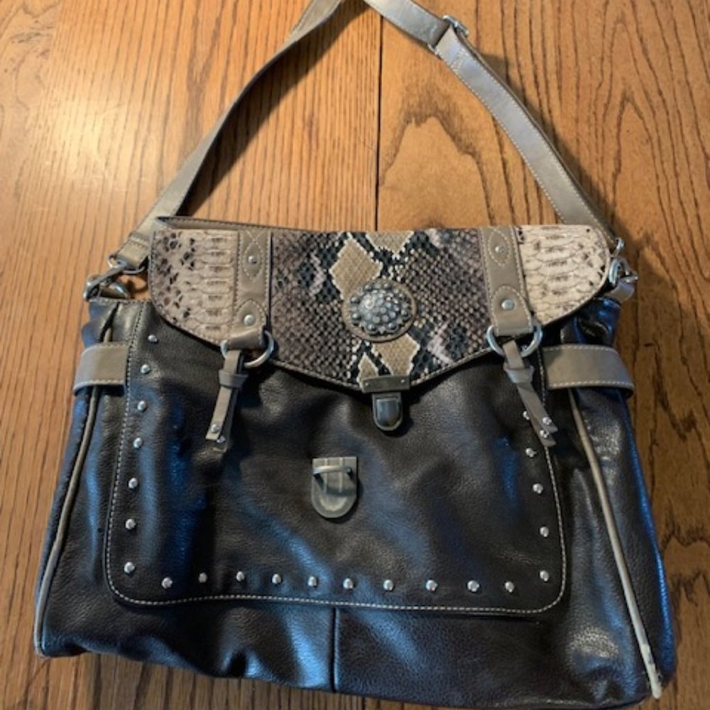 Snakeskin crossbody purse - very good condition